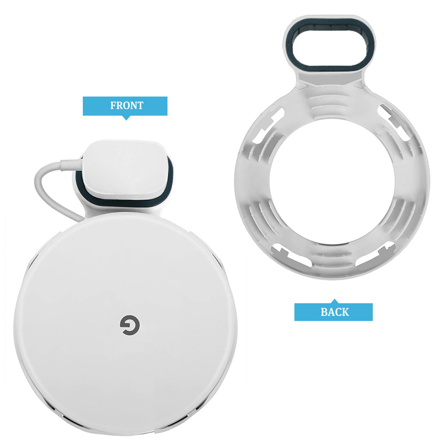 STANSTAR Google WiFi Wall Mount ,WiFi Bracket Holder for Google Mesh WiFi Router and System Convenient Google WiFi Holder Plug in Without Messy Wires or Screws(1 Pack)