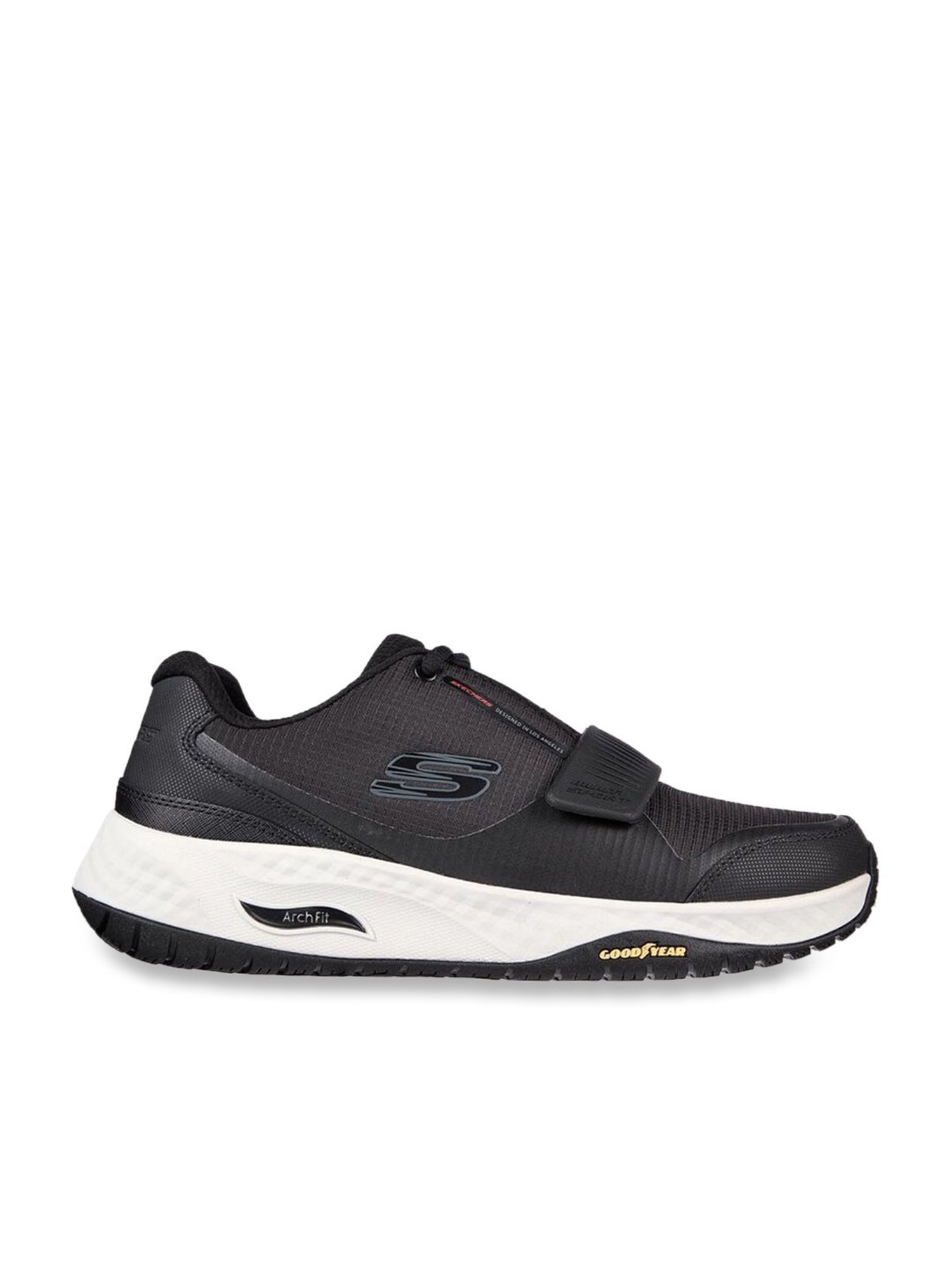 Skechers Men's ARCH FIT MULTI SPORT - MEMROC Black Casual Lace Up Shoe