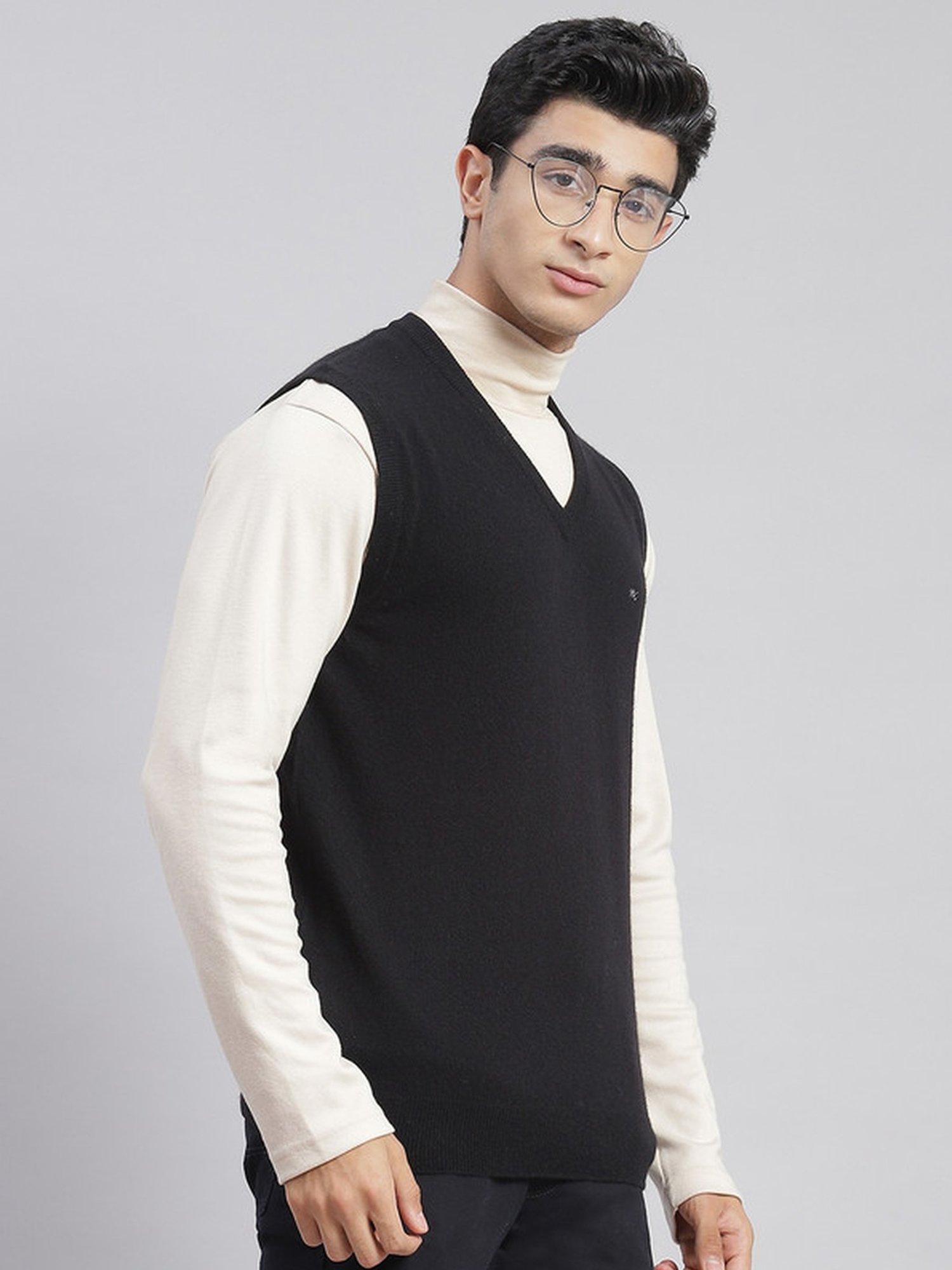 Monte Carlo Black Regular Fit Sweater
