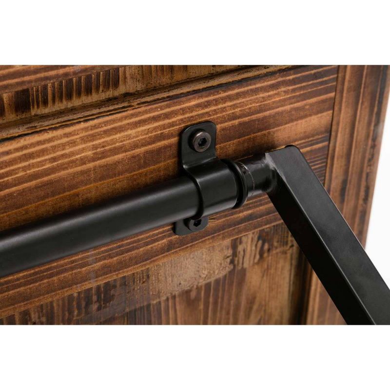 Leonardo End Table Weathered Fir & Black - Boraam