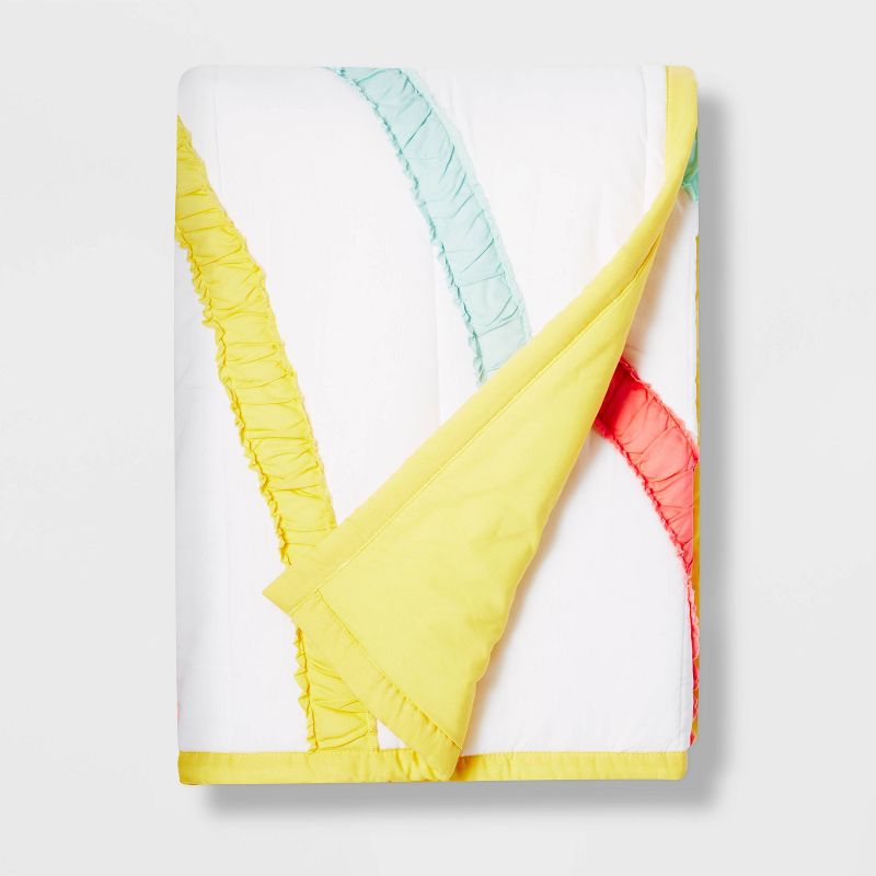 Touched by Nature Baby Organic Cotton Muslin Tranquility Blanket, Blue Elephant, One Size