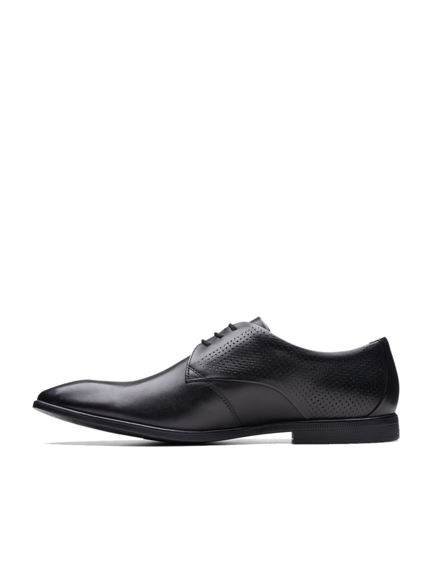 Clarks Men's Boswyn Black Derby Shoes