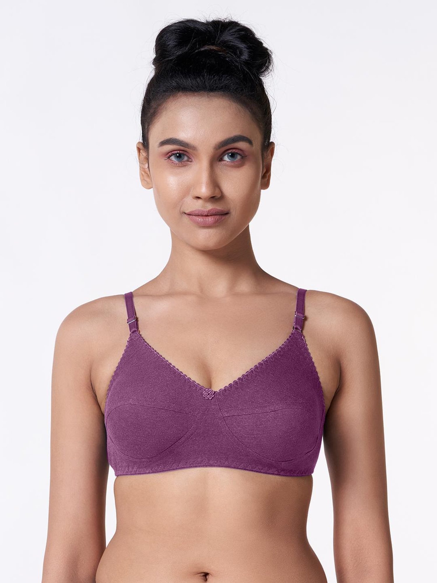 BLOSSOM Wine Full Coverage T-Shirt Bra