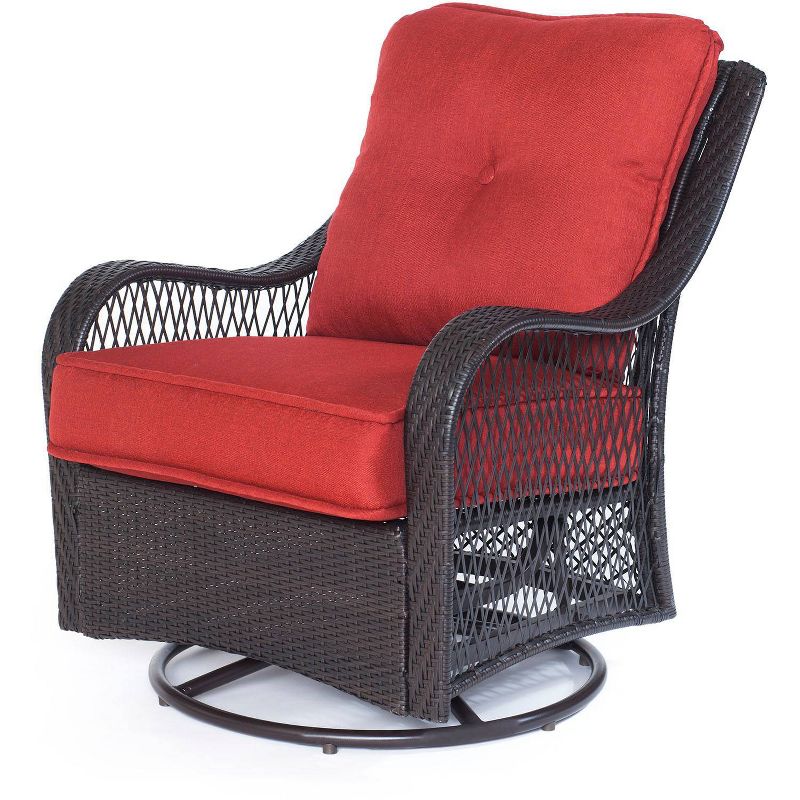 Merritt 3pc Woven Swivel Chair Patio Seating Seat - Cambridge
