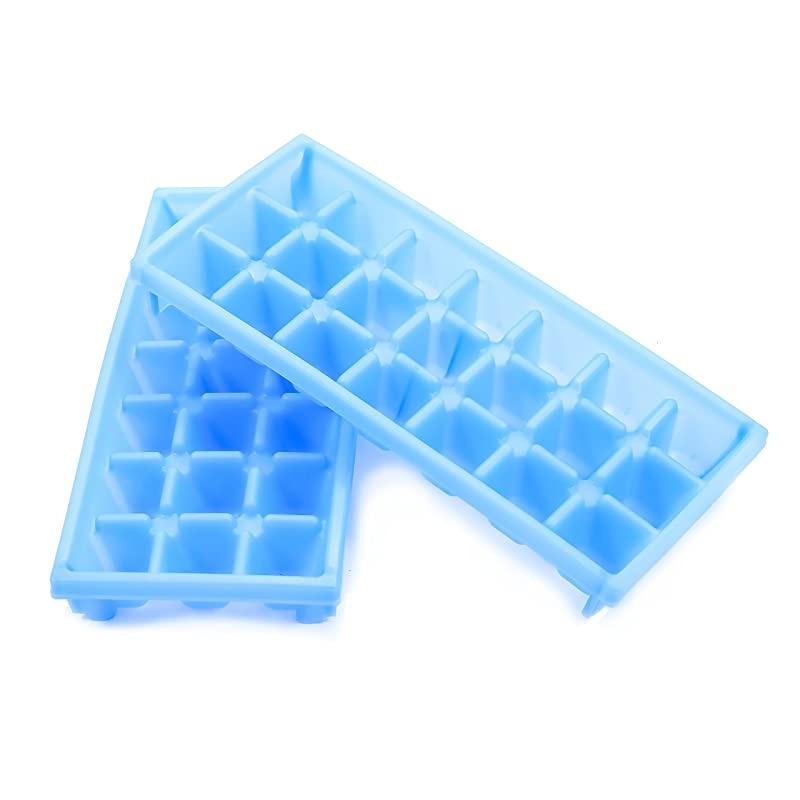 Stackable Miniature Ice Cube Tray for Mini Fridges RVMarine Dorm Small Freezers 2 Pack 44100 Blue