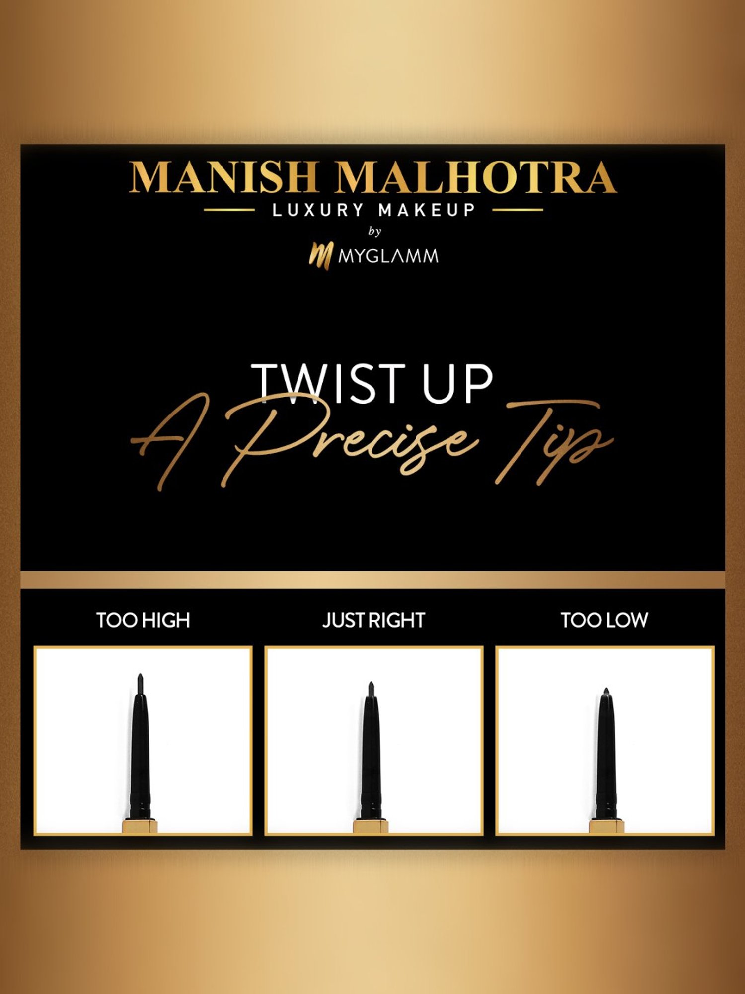 MyGlamm Manish Malhotra Precision Eyebrow Definer Wood Mystique - 0.3 gm