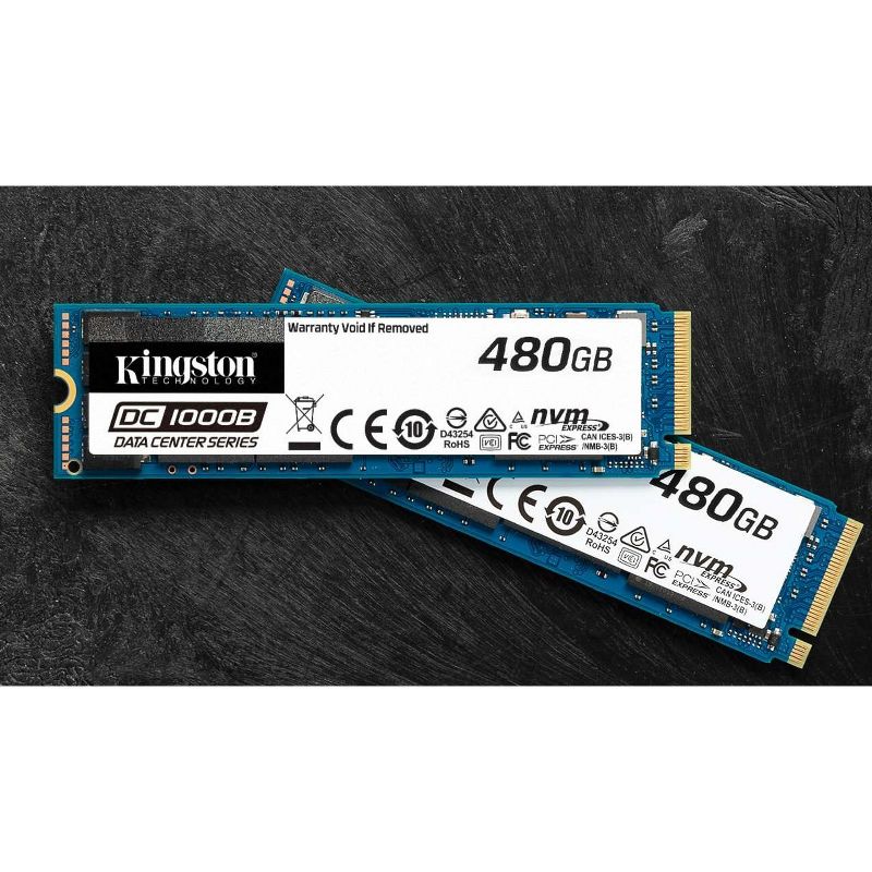 Kingston DC1000B 480 GB Solid State Drive - M.2 2280 Internal - PCI Express NVMe (PCI Express NVMe 3.0 x4) - Server Device Supported - 0.5 DWPD