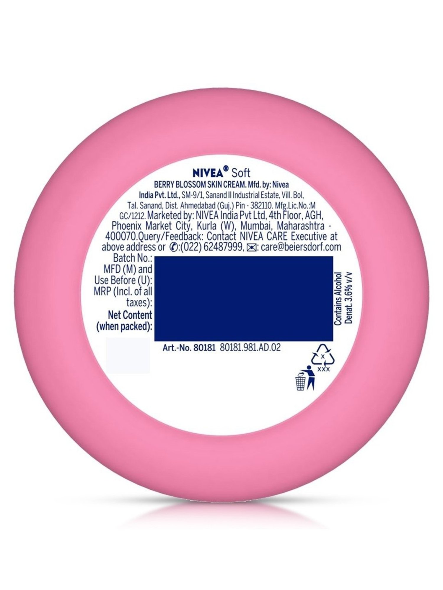 Nivea Soft Berry Blossom & Light Moisturizer - 100 ml
