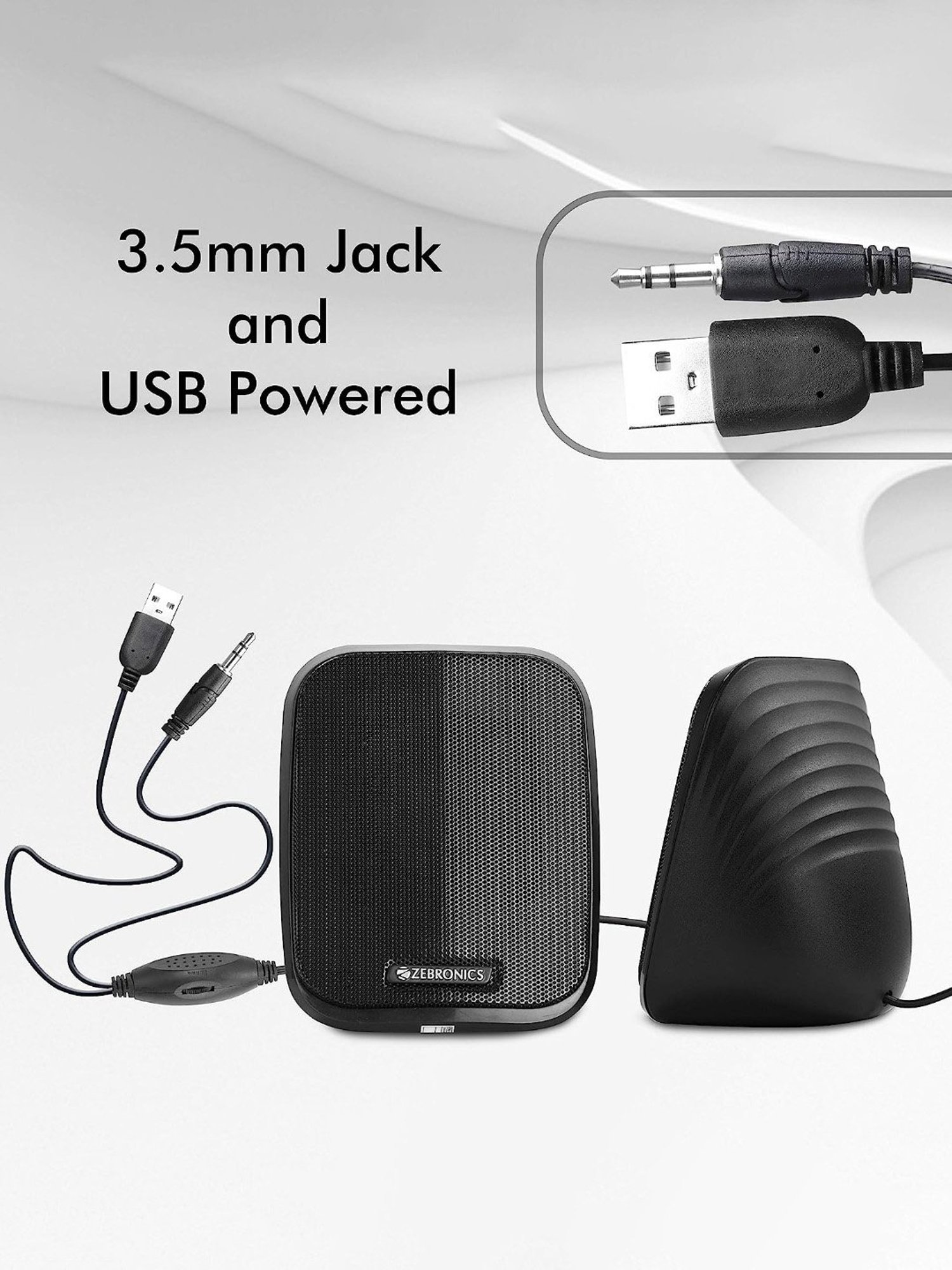 Zebronics Zeb-fame 2.0 Multimedia USB Powered Speaker (Black)