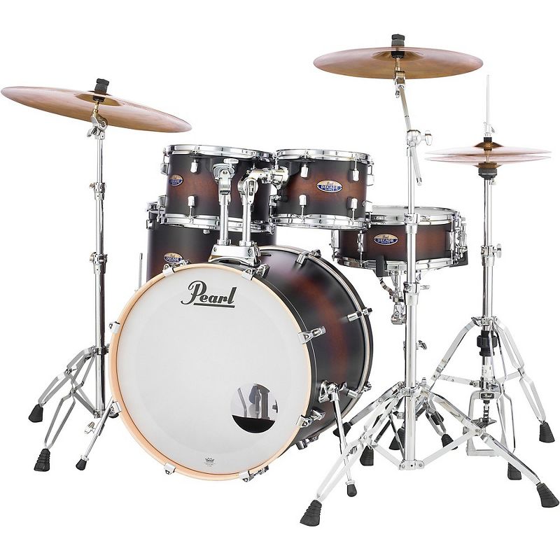 Pearl Export New Fusion 5-Piece Drum Set with Hardware Mirror Chrome