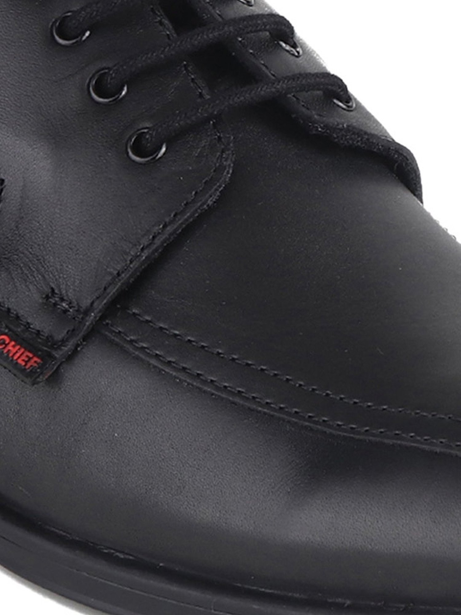 Red Chief Men's Black Derby Shoes