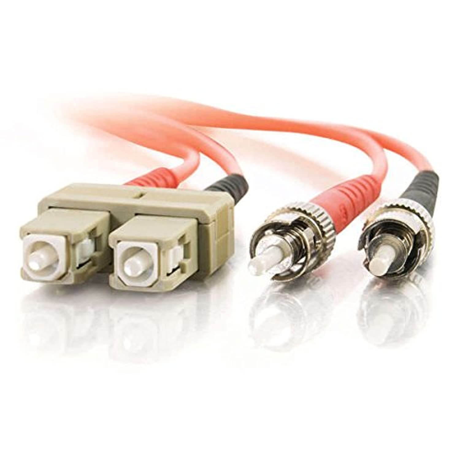 C2G/Cables to Go 13560 SC/ST Duplex 62.5/125 Multimode Fiber Patch Cable (1 meter, Orange)