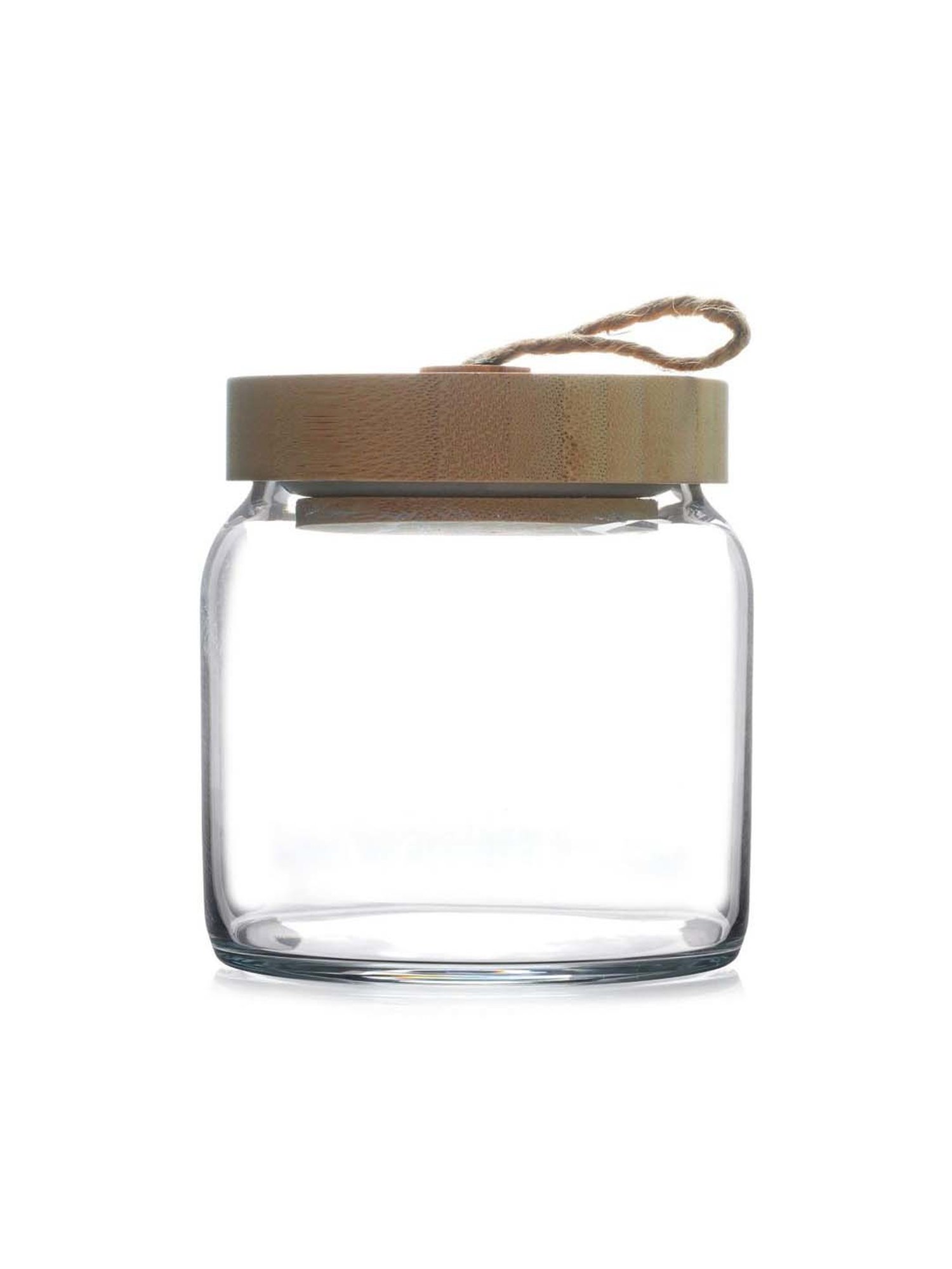Pasabahce Transparent Woody Jar (0.575 L) - Set of 2