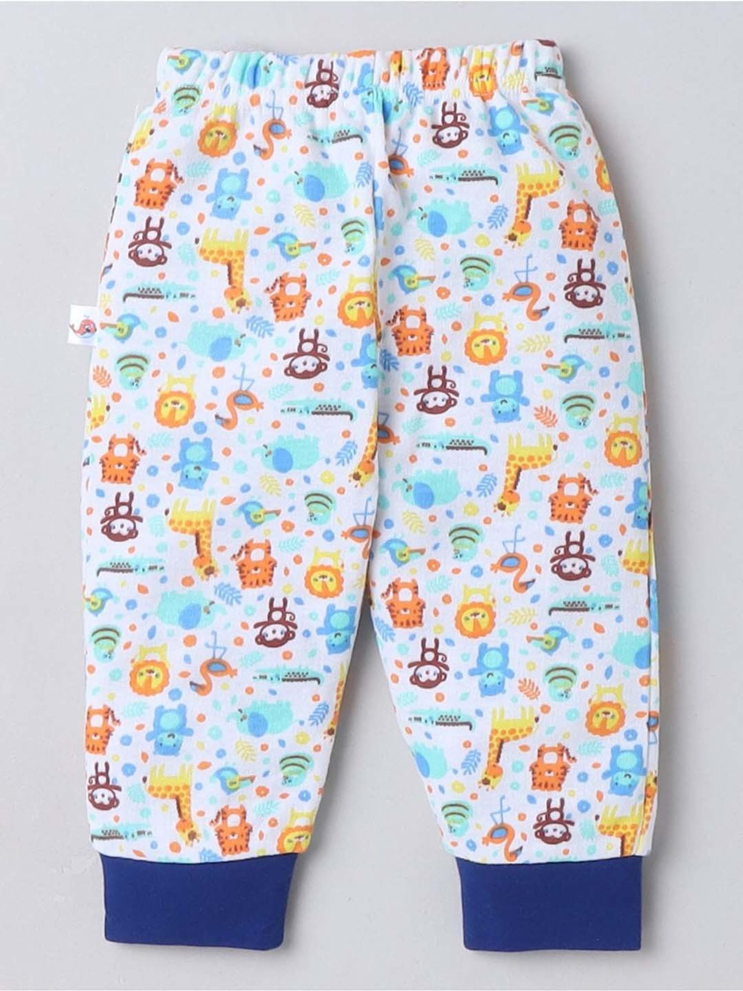 Bumzee Boys Mint Green & White Cotton Printed Pajamas (Pack of 4)