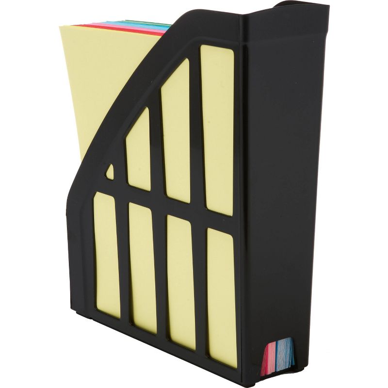 Storex 6pk Eco-Friendly Magazine File Holders - Black