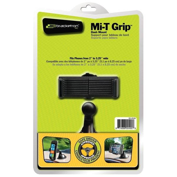 Bracketron Smartphone Mi-TGrip Universal Dash/Window Mount