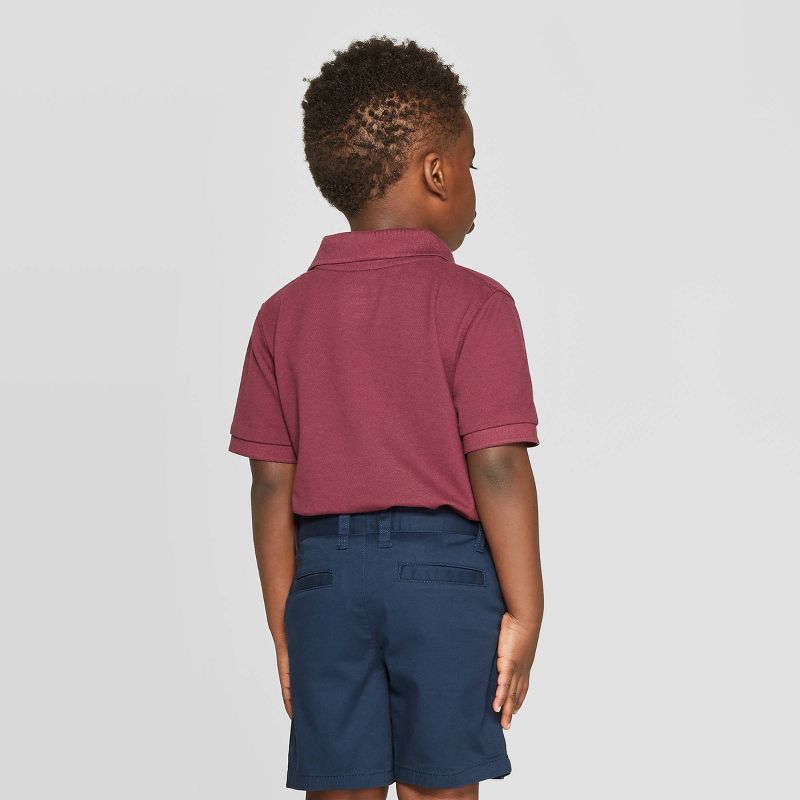 Toddler Boys' Long Sleeve Striped Henley - Cat & Jack™ Gray 12M