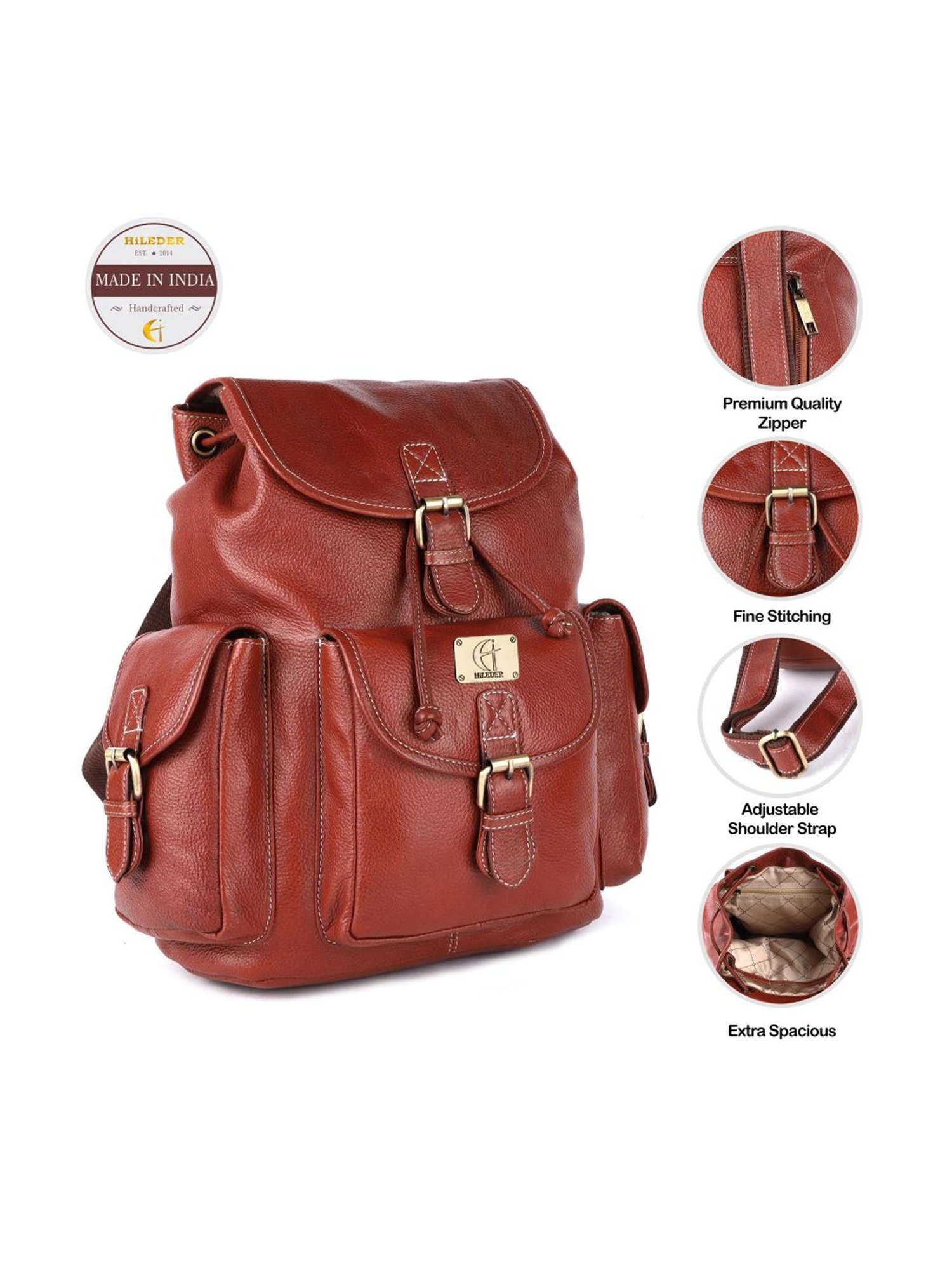 HiLEDER 11.7 Ltrs Tan Large Laptop Backpack