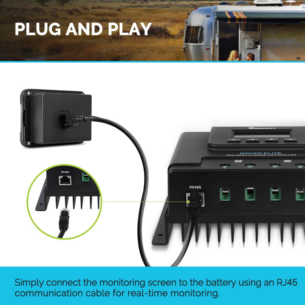 Renogy Monitoring Screen for Rover Elite Charge Controller Series