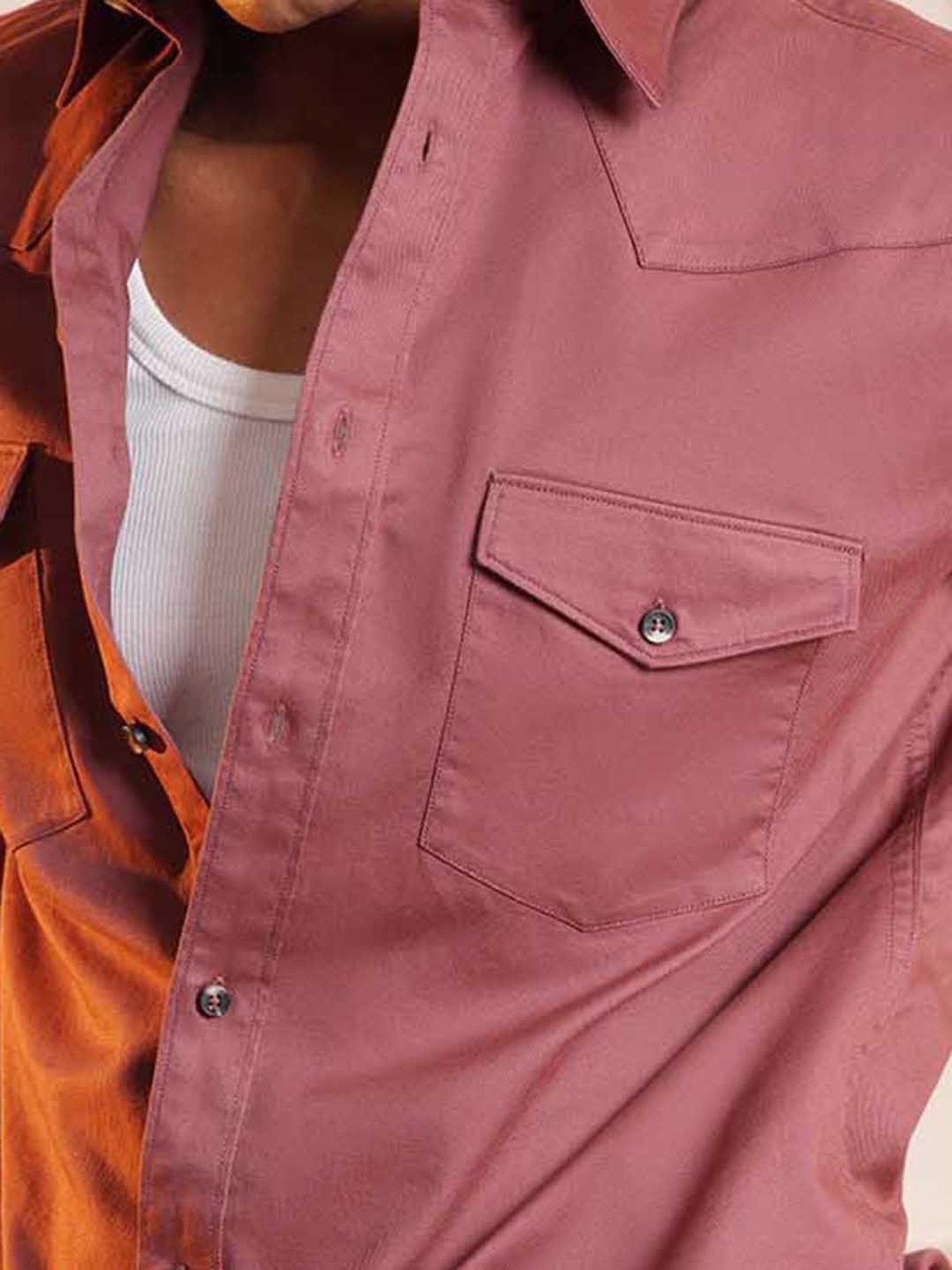 SUBTRACT Redwood Regular Fit Cotton Shirt