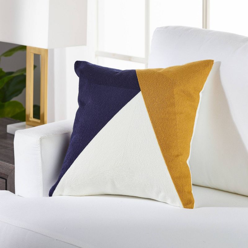 18"x18" Colorblock Square Throw Pillow - Sure Fit