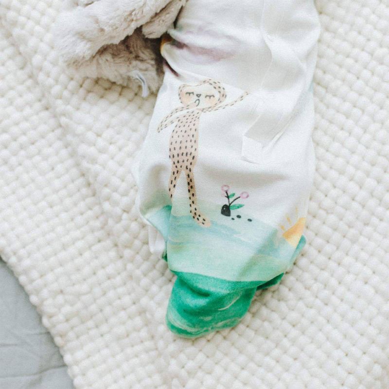 Goumi Baby Organic Cotton Dreams Full of Wonder Nightgown – White 3-6M