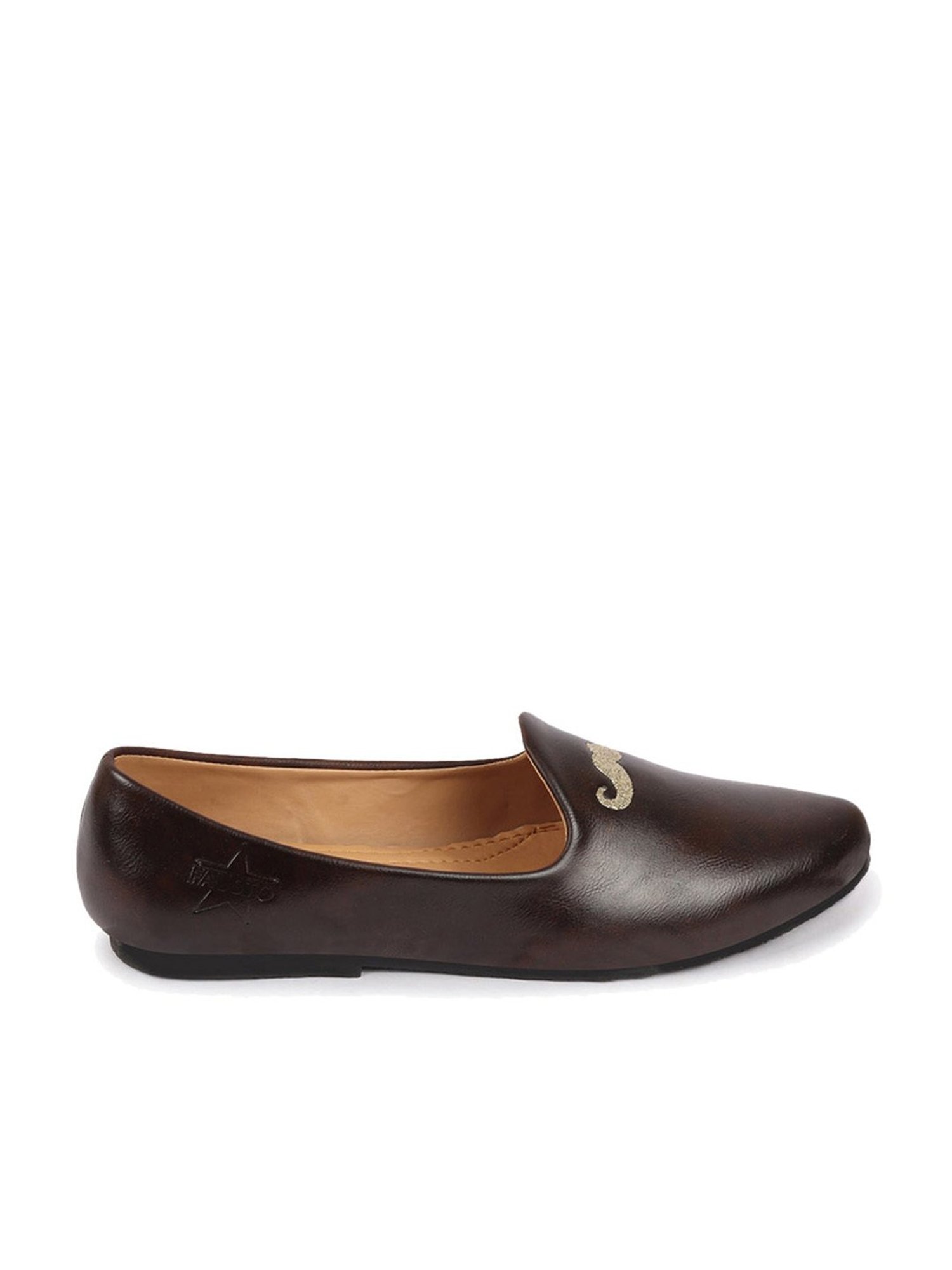 Fausto Men's Brown Ethnic Juttis