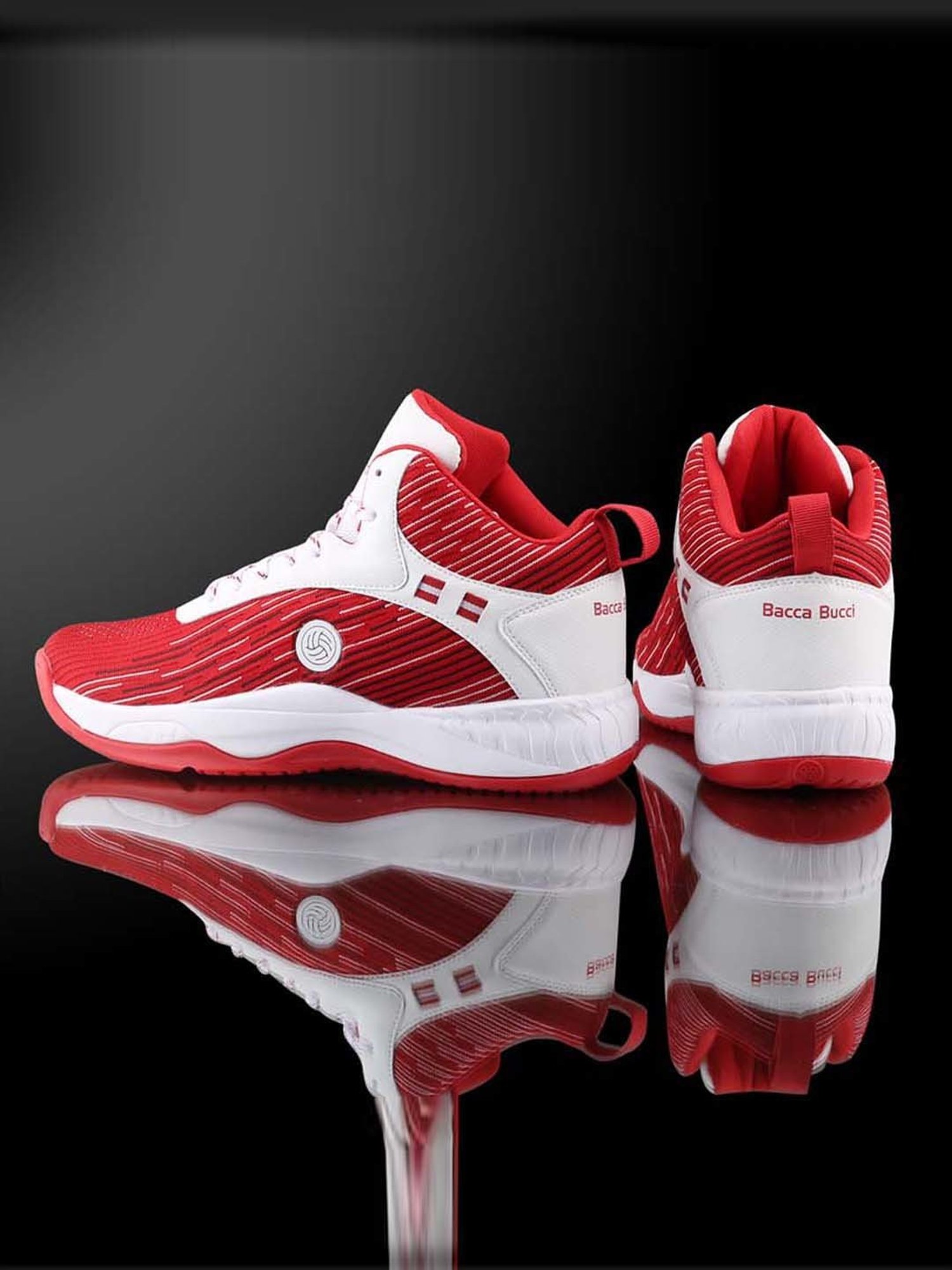 Bacca Bucci Men's WEAVE X Red Basketball Shoes