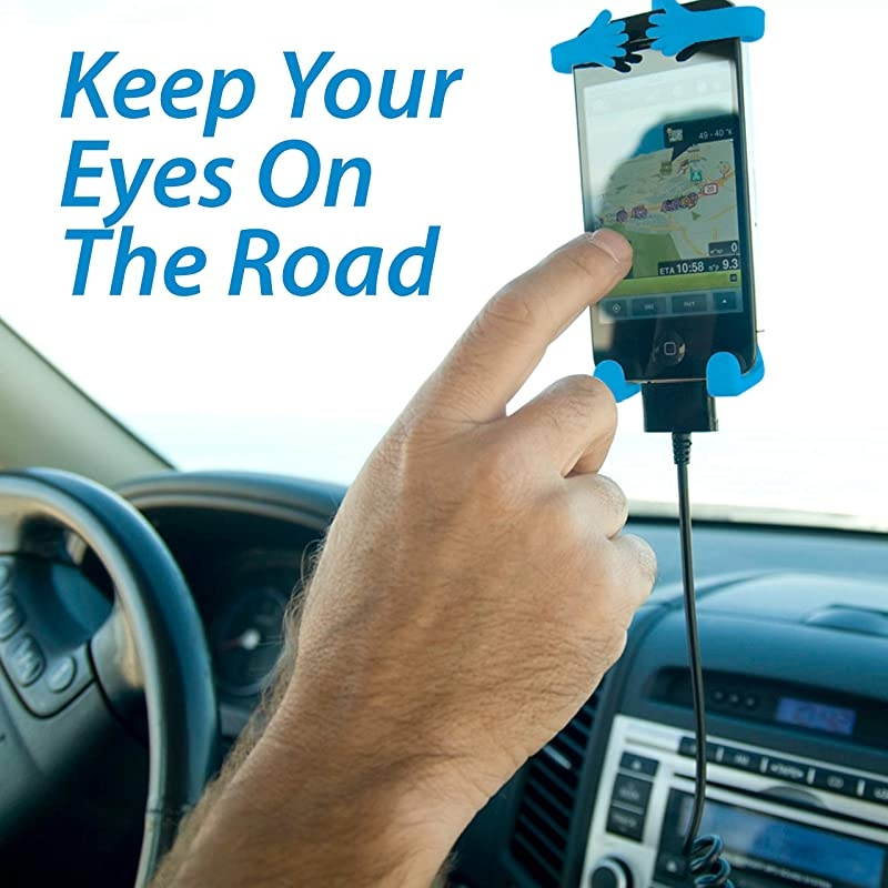 Silicon Flexible Cell Phone Holder, (Turquoise)