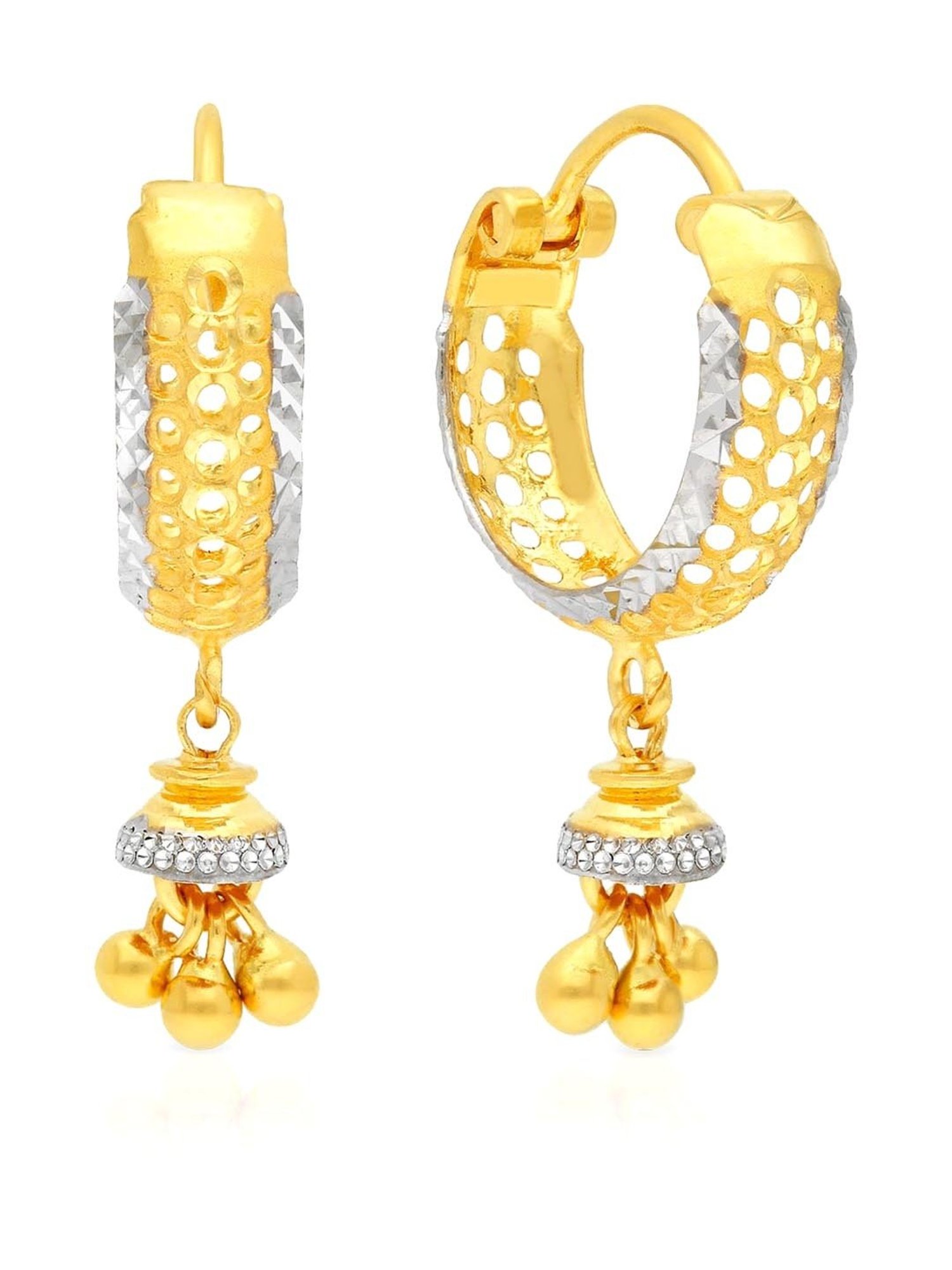 P.C. Chandra Jewellers 14 kt Gold Earrings