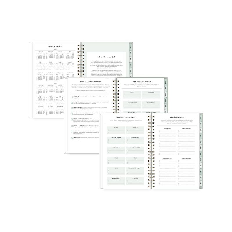 2021 The Everygirl Planner 5" x 8" Plastic Weekly/Monthly Wirebound Wyatt - Blue Sky