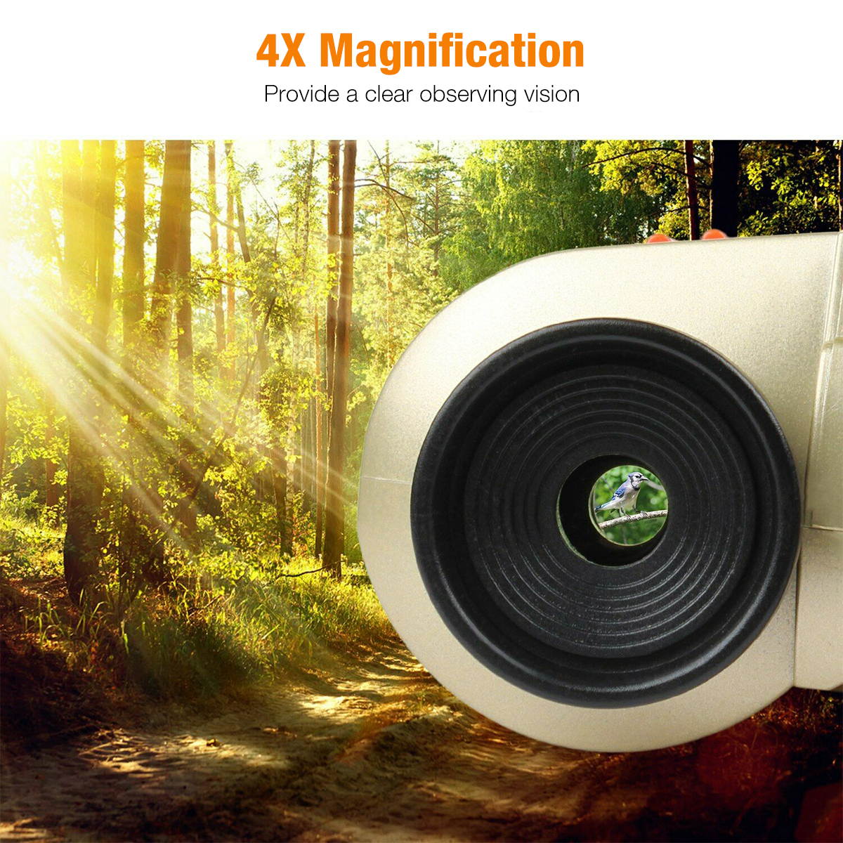 Night Vision Binoculars with Pop Up Light High Quality Binocular Outdoor Travel Hunting Camping, Gold