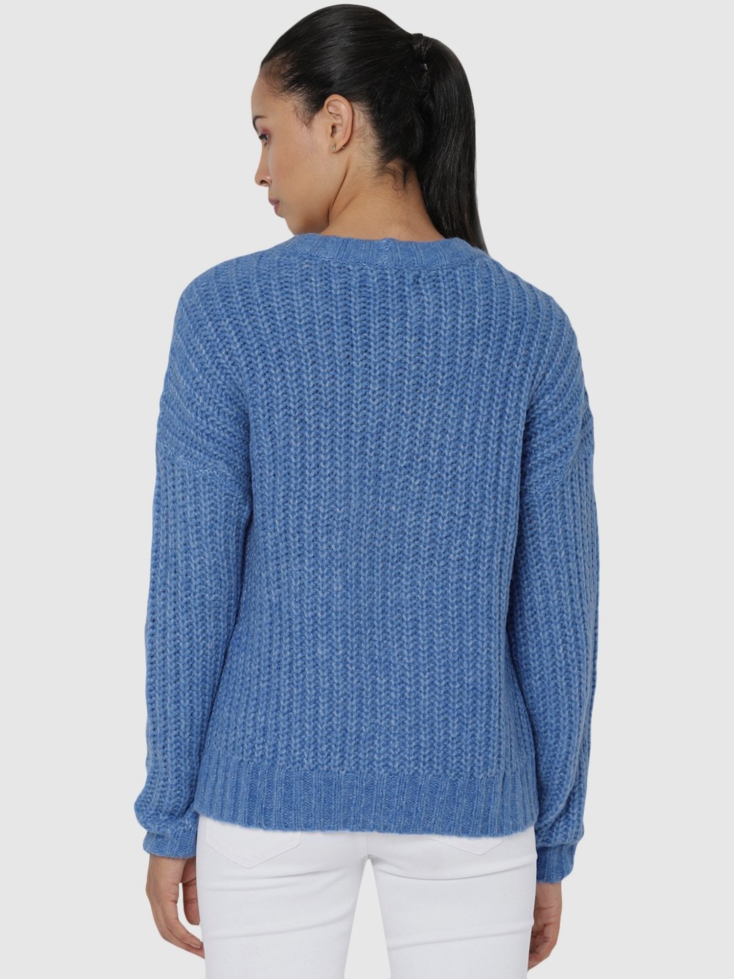 American Eagle Outfitters Sky Blue Quilted Pullover