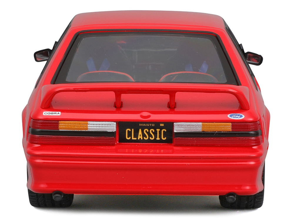 1993 Ford Mustang SVT Cobra Red "Classic Muscle" "Maisto Design" Series 1/24 Diecast Model Car by Maisto