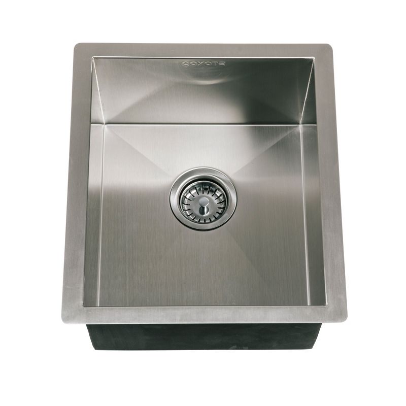 Coyote C1SINK1618 Universal 16x18 Inch Stainless Steel Sink with Drain & Strainer