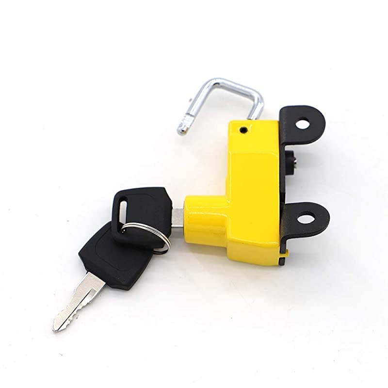 Helmet Lock Anti-Theft Helmet Security Lock for Ducati Scrambler Sixty/Icon/Urban Enduro 2015-2019-Yellow