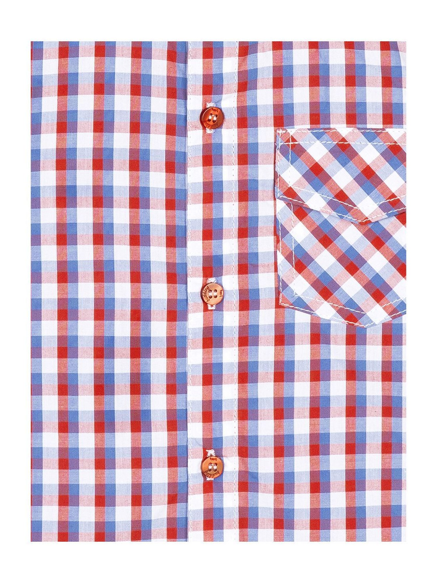 Budding Bees Kids Purple Cotton Check Full Sleeves Shirt