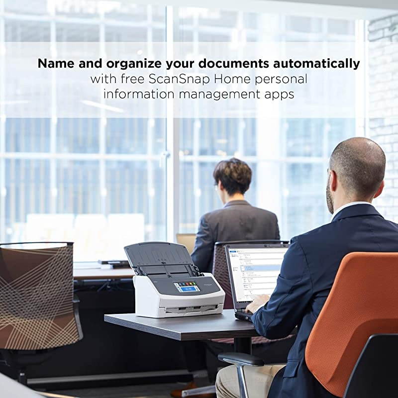 ScanSnap iX1500 Color Duplex Document Scanner with Touch Screen for Mac and PC (Black Model)