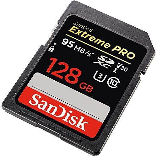 SanDisk Extreme Pro Memory Card Works with Nikon D3400, D3300, D750, D5500, D5300, D500, AW130, W100, L840, A900, P530 Digital Camera SD 4K with Everything But Stromboli Combo Reader (Class 10 128GB)