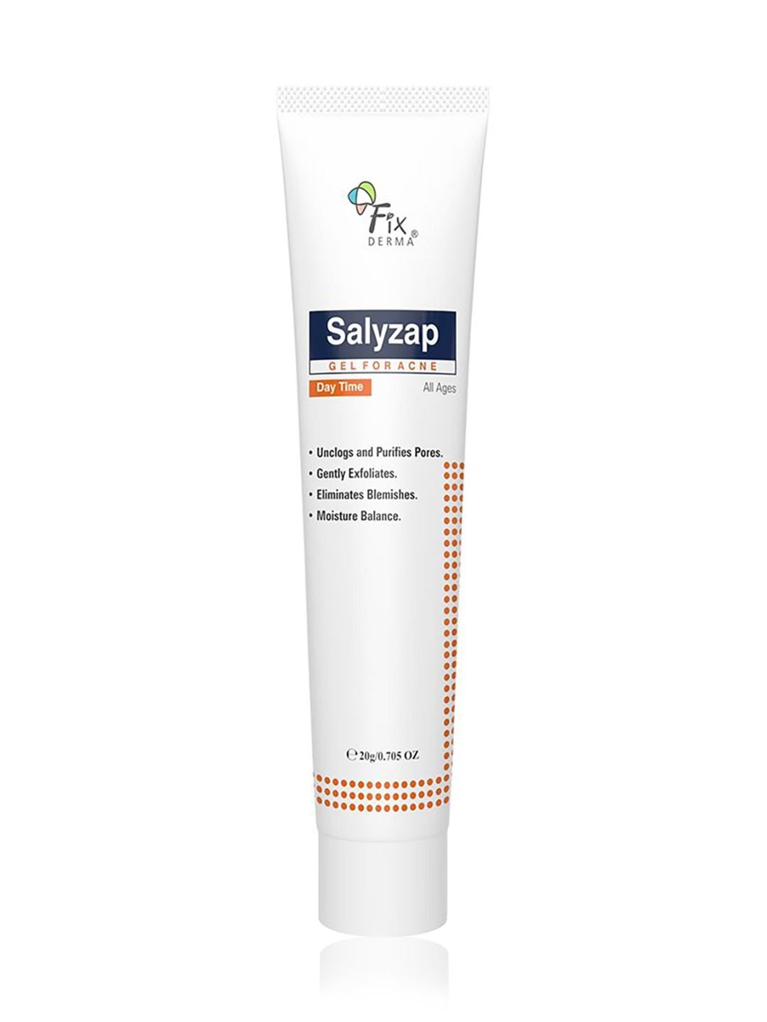 Fixderma Salyzap Gel For Acne, Day Time Gel, For Acne Scars, Pimples, Unclogs Pores - 20 ml