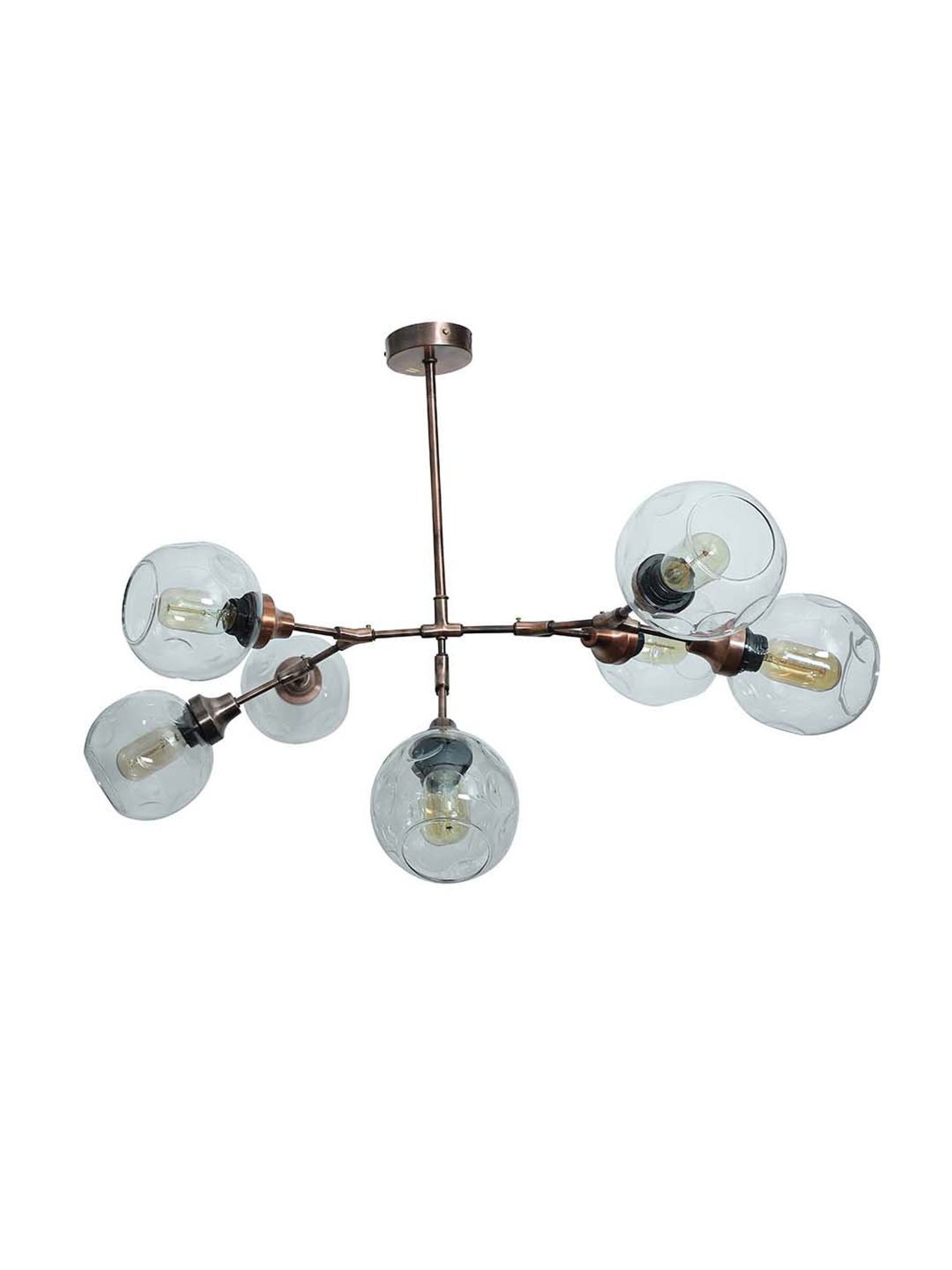 Fos Lighting Antique Brass Finish Allure 5 Light Chandelier - Set of 1