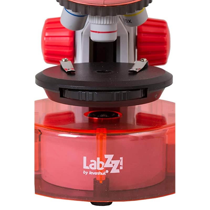 LabZZ M101 Orange Microscope for Kids with Experiment Kit &ndash; Choose Your Favorite Color