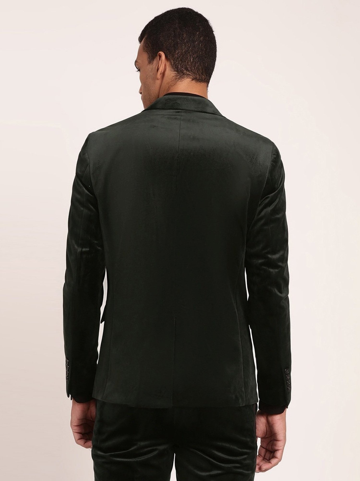 Lindbergh Dark Green Slim Fit Blazer