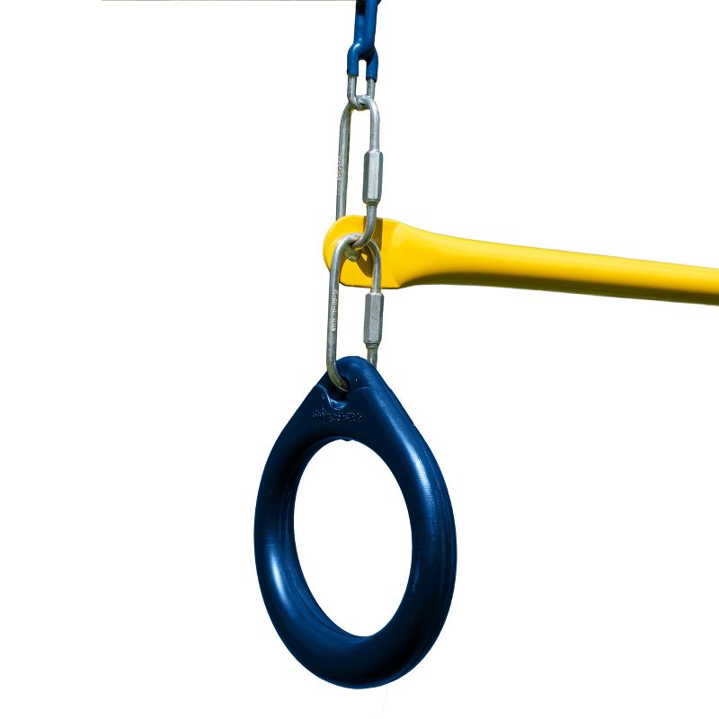 Swing-N-Slide Ring/Trapeze Combo Swing - Blue/Yellow