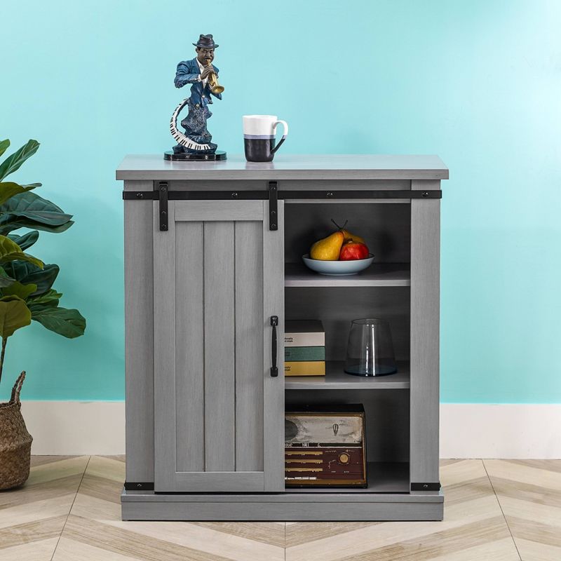 32" TV Stand For TVs up to 40" Gray - Home Essentials