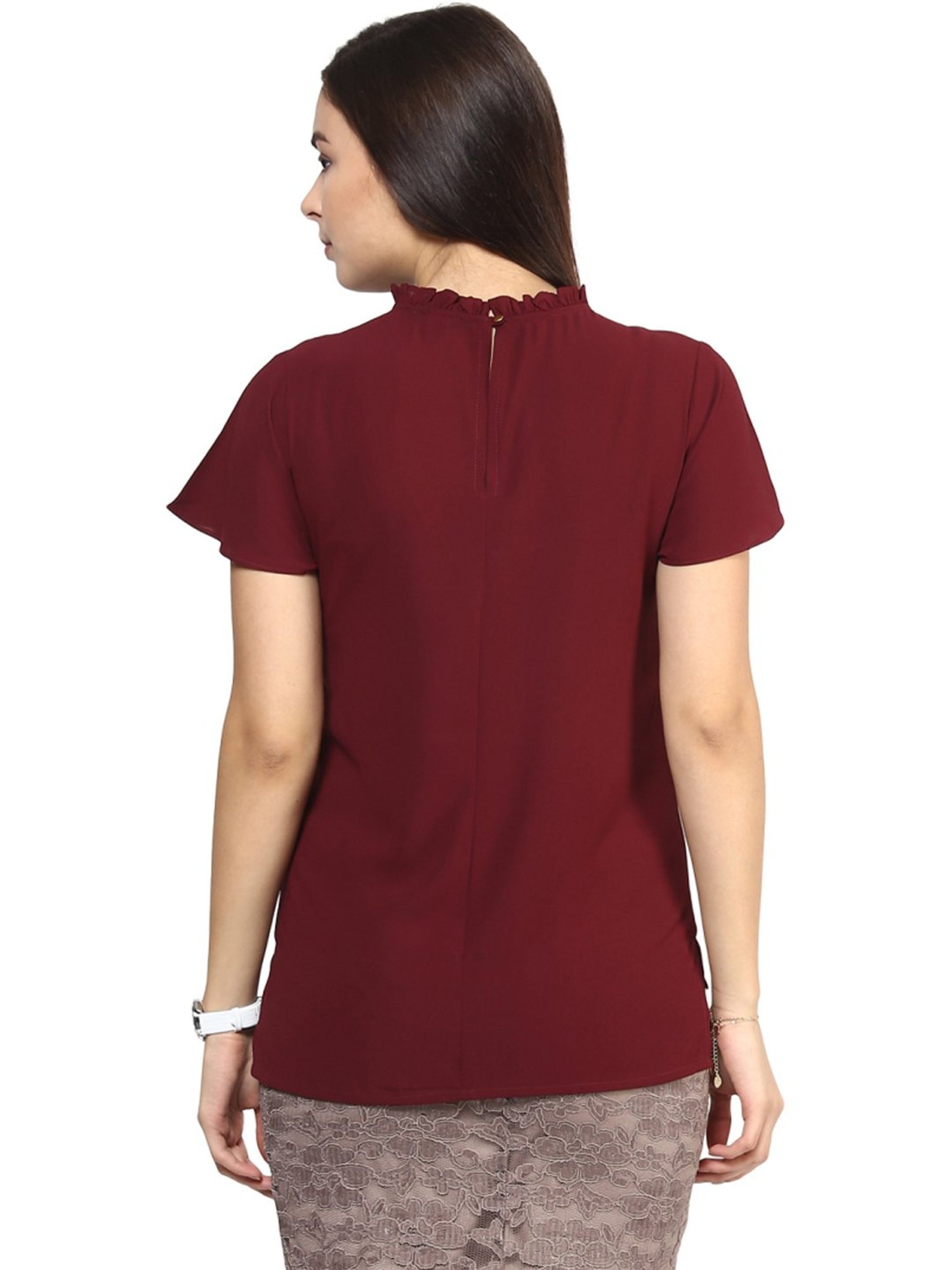 Rare Red Regular Fit Top