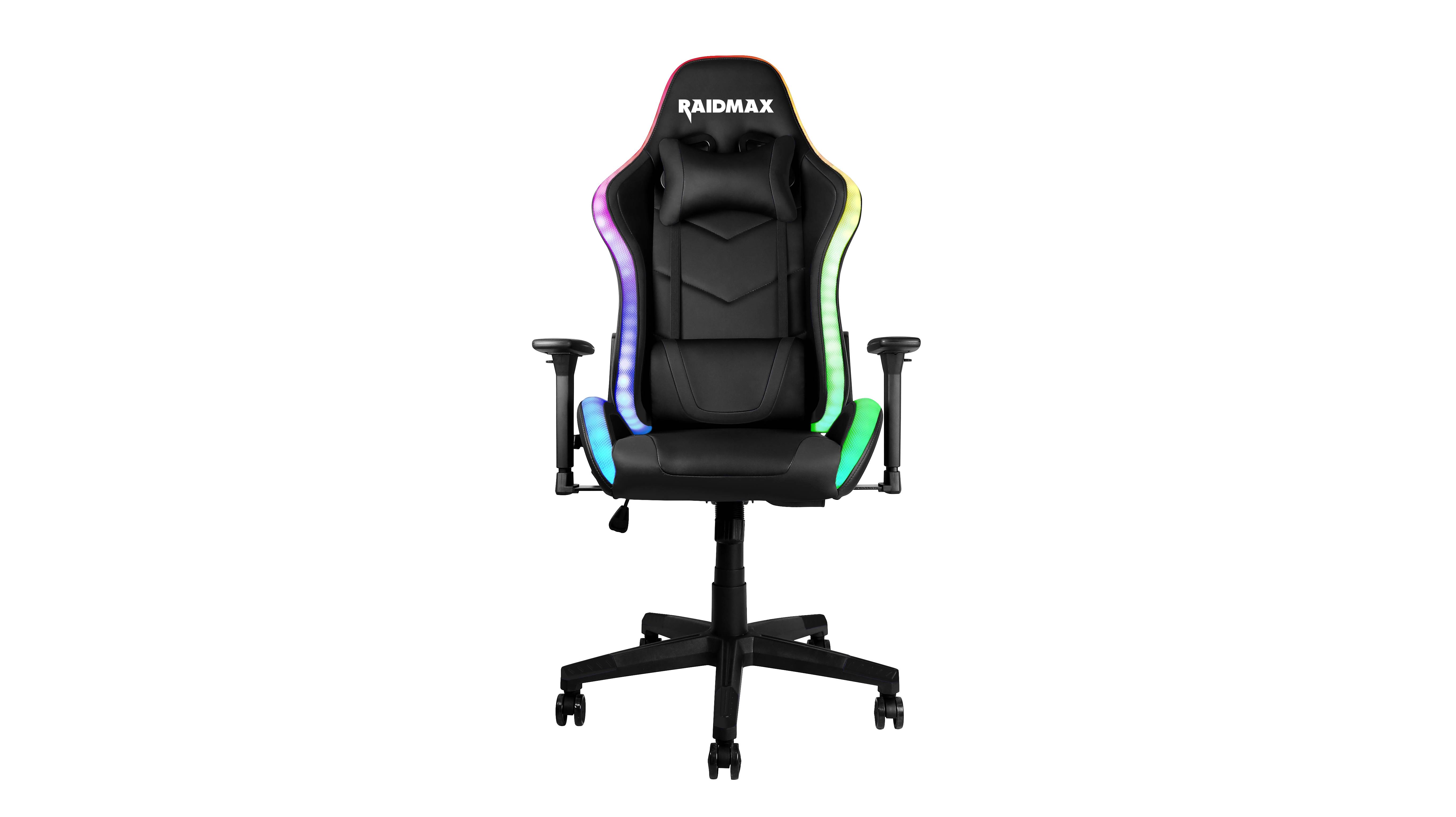 Drakon RGB Lighted Gaming Chair Racing Office Chair High Back Computer Desk Chair PU Leather Chair Executive and Ergonomic Swivel Chair with Headrest and Lumbar Support