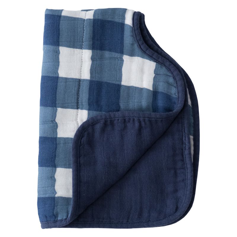 Little Unicorn 4-Layer Cotton Muslin Burp Cloth - Jack Plaid