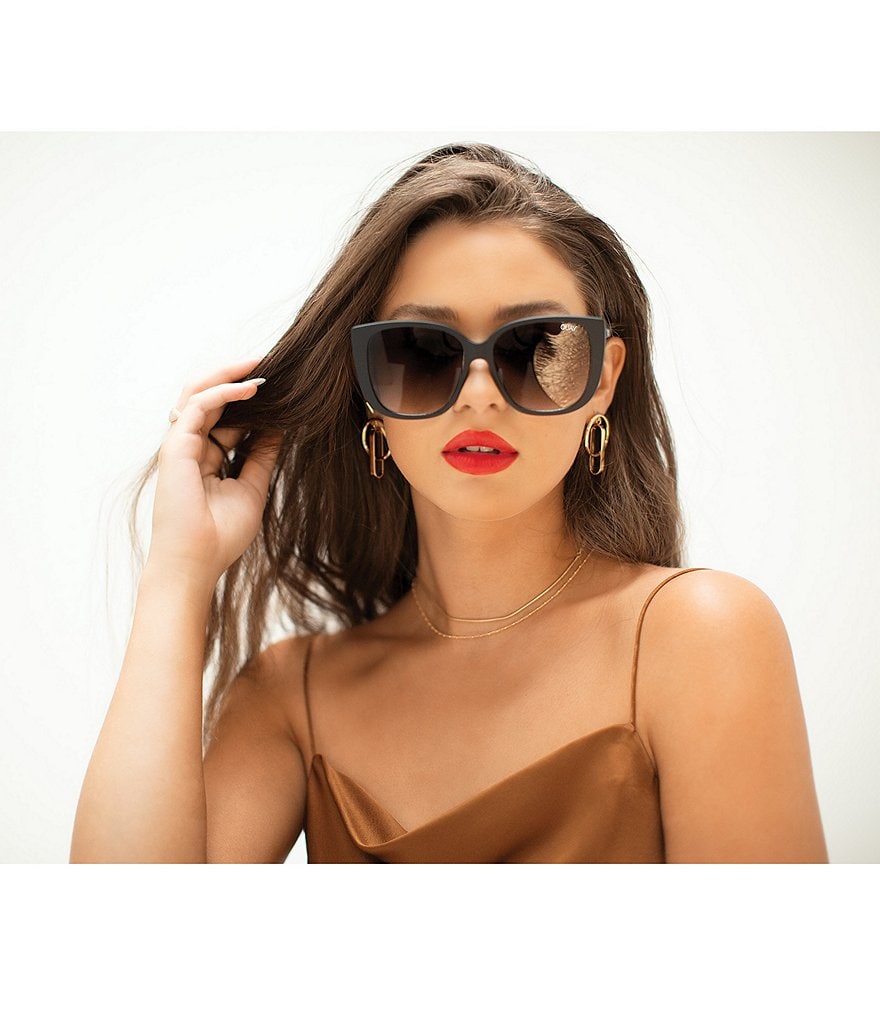 Quay Australia Ever After Oversized Rounded Square Sunglasses