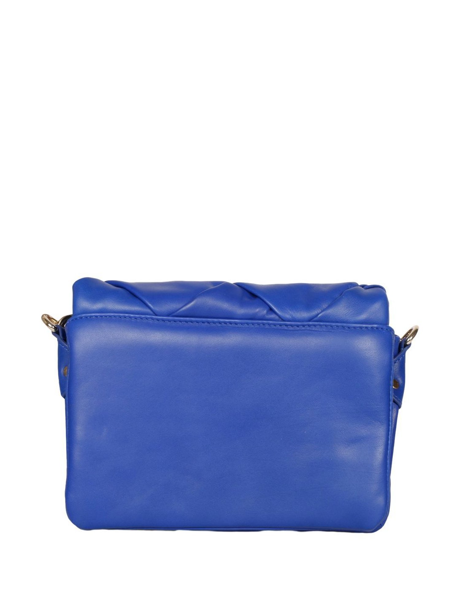 Saint G Blue Textured Medium Sling Handbag